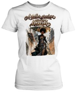 Girl a mulher graciosa alcanca honra Classic Women's T-shirt