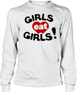 Girls eat girls heart Long Sleeved T-shirt