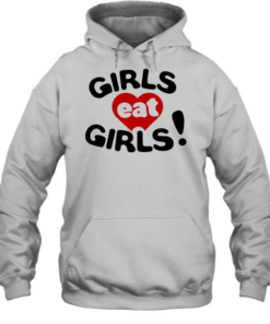 Girls eat girls heart Unisex Hoodie
