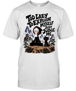 Grim too lazy to explain myself just judge me  Classic Men's T-shirt