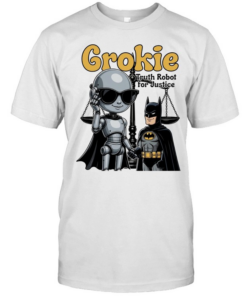 Grokie Batman Truth Robot for Justice  Classic Men's T-shirt