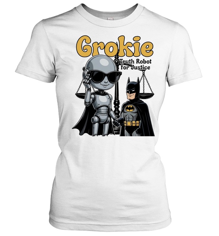 Grokie Batman Truth Robot for Justice Classic Women's T-shirt