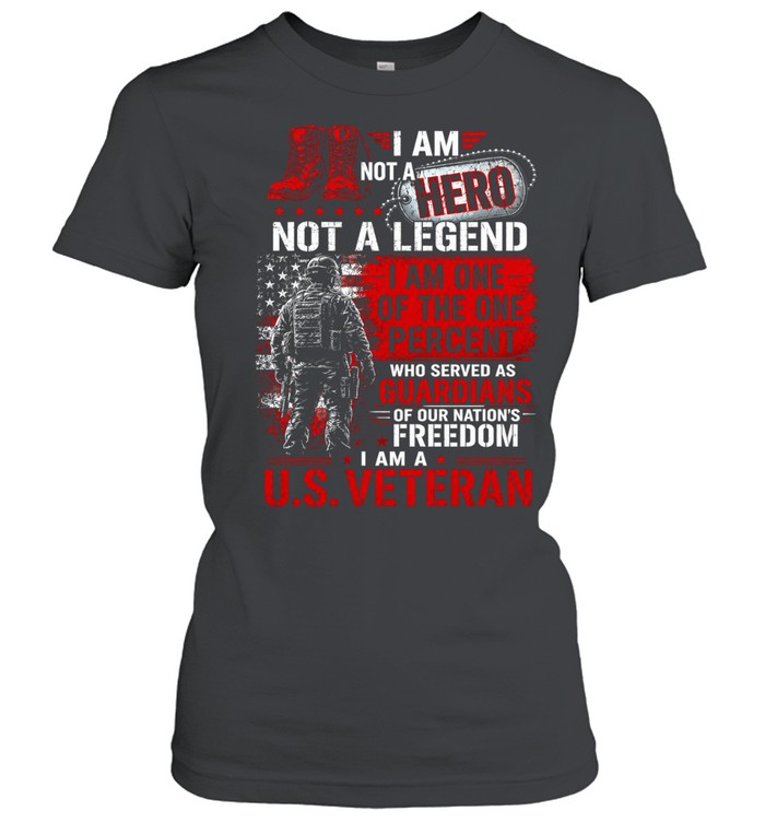 I Am One Of The One Percent Who Served As Guardians Of Freedom Classic Women's T-shirt