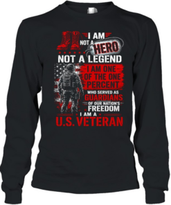 I Am One Of The One Percent Who Served As Guardians Of Freedom Long Sleeved T-shirt