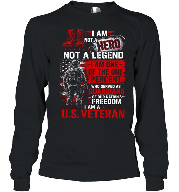I Am One Of The One Percent Who Served As Guardians Of Freedom Long Sleeved T-shirt