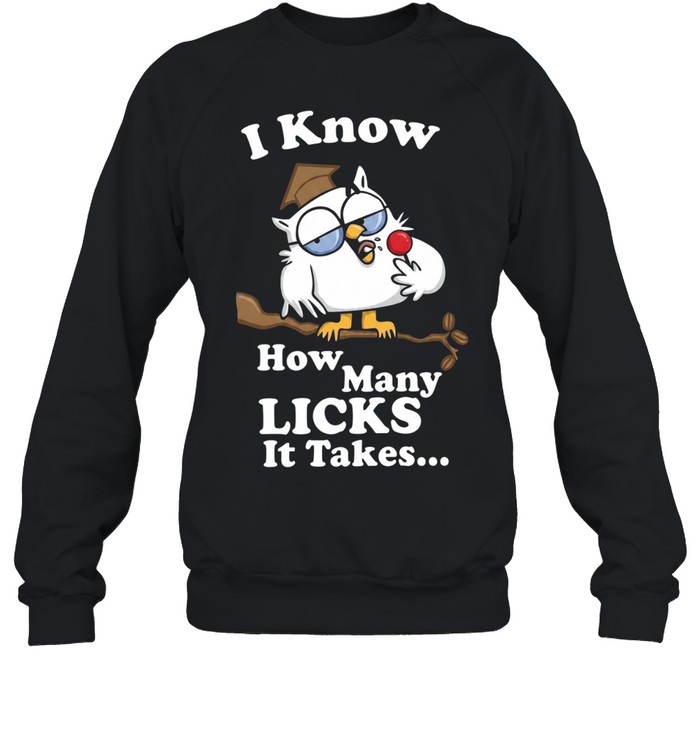 I Know How Many Licks It Takes Unisex Sweatshirt