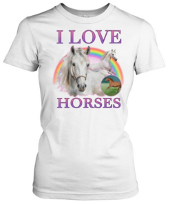 I Love whores rainbows 90s bootleg  Classic Women's T-shirt