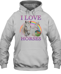 I Love whores rainbows 90s bootleg  Unisex Hoodie