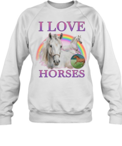I Love whores rainbows 90s bootleg  Unisex Sweatshirt