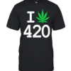 I love weed 420 Day  Classic Men's T-shirt