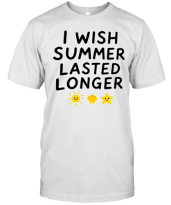 I wish summer lasted longer  Classic Men's T-shirt