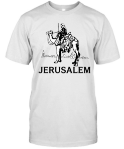 Jerusalem riding camel  Classic Men's T-shirt