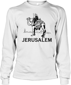Jerusalem riding camel  Long Sleeved T-shirt