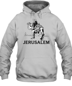 Jerusalem riding camel  Unisex Hoodie