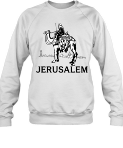 Jerusalem riding camel  Unisex Sweatshirt