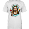 Jesus leave the seat down graphic  Classic Men's T-shirt