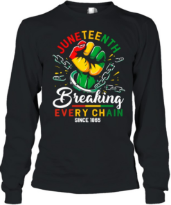 Juneteenth African American Freedom 1865 Long Sleeved T-shirt