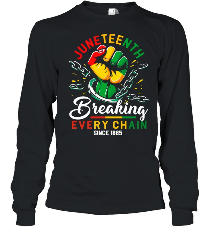 Juneteenth African American Freedom 1865 Long Sleeved T-shirt