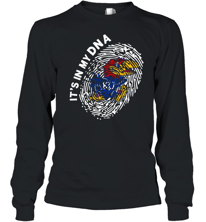 Kansas Jayhawks it’s in my DNA Long Sleeved T-shirt