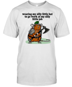 Knight Hamster wearing my silly little hat to go work at my silly little job  Classic Men's T-shirt