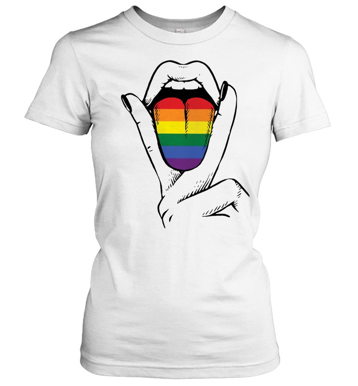 LGBT Lesbian Tongue Classic Women's T-shirt