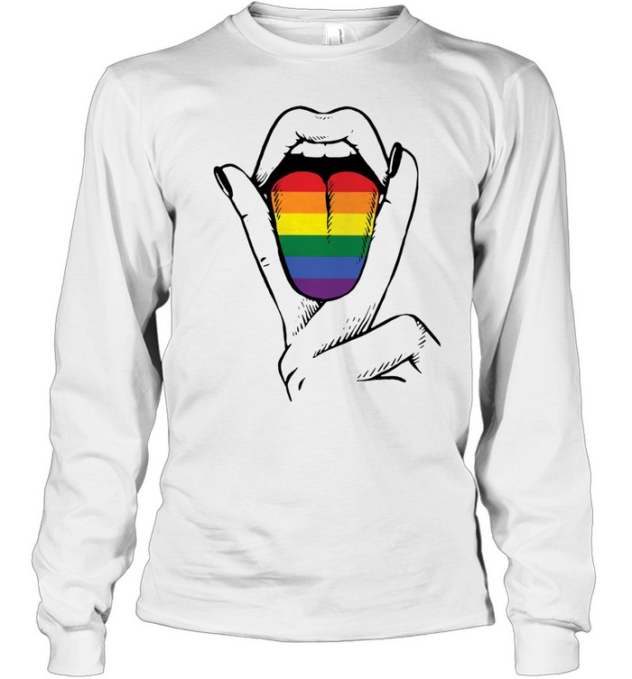 LGBT Lesbian Tongue Long Sleeved T-shirt