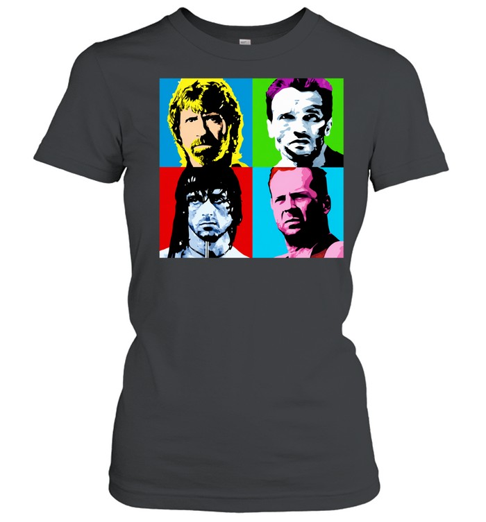 Latest action heroes 1980s portrait classic Classic Women's T-shirt