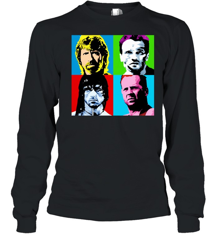 Latest action heroes 1980s portrait classic Long Sleeved T-shirt