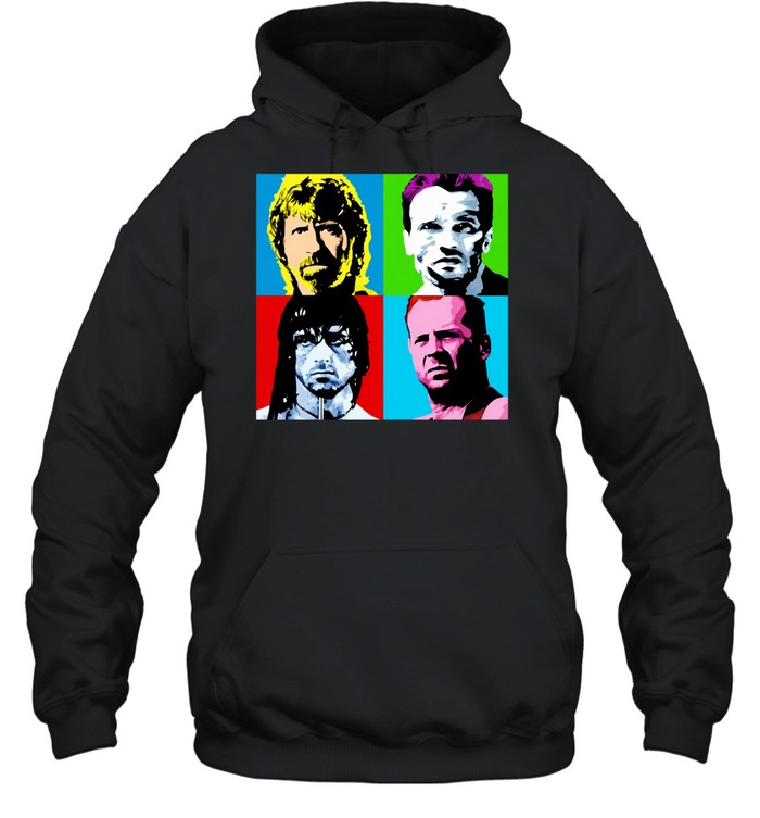 Latest action heroes 1980s portrait classic Unisex Hoodie