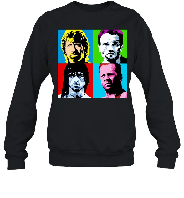 Latest action heroes 1980s portrait classic Unisex Sweatshirt