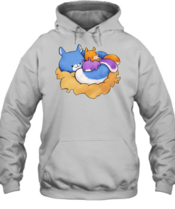 Ma squirrel with kids relaxed Tee Unisex Hoodie