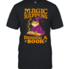 Magic Happens frog witch inside a book  Classic Men's T-shirt