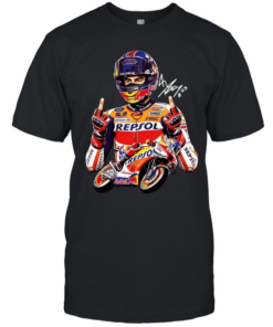 Marc Marquez racing signature middle finger meme  Classic Men's T-shirt