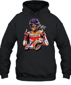 Marc Marquez racing signature middle finger meme Unisex Hoodie