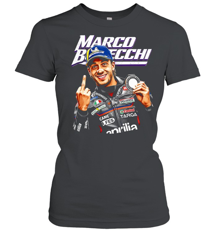Marco Bezzecchi racing middle finger meme Classic Women's T-shirt