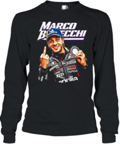 Marco Bezzecchi racing middle finger meme Long Sleeved T-shirt