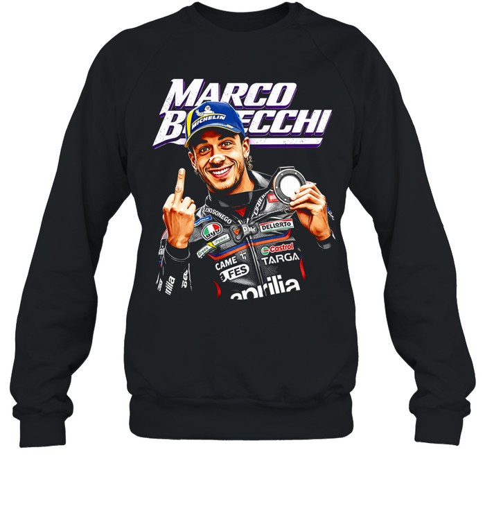 Marco Bezzecchi racing middle finger meme Unisex Sweatshirt