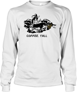 Mermaid coffee cup coffee y’all  Long Sleeved T-shirt