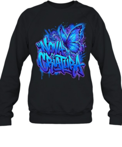 Nova criatura butterfly and lightning graphic  Unisex Sweatshirt