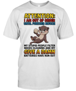 Otter I am out of order until further notice my stupid people filter needs cleaning  Classic Men's T-shirt