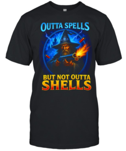 Outta spells but not outta shells ironic wizard meme  Classic Men's T-shirt