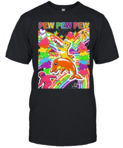 Pew Pew Pew with Pride  Classic Men's T-shirt