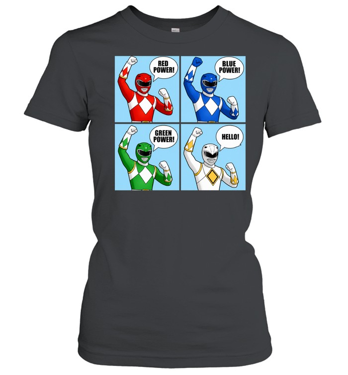 Power Red Power Blue Power Green Power Hello Classic Women's T-shirt