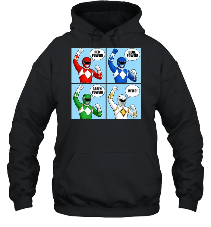 Power Red Power Blue Power Green Power Hello Unisex Hoodie