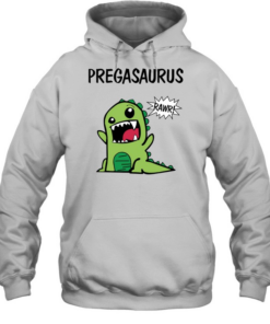 Pregasaurus Rawr Dinosaur Unisex Hoodie