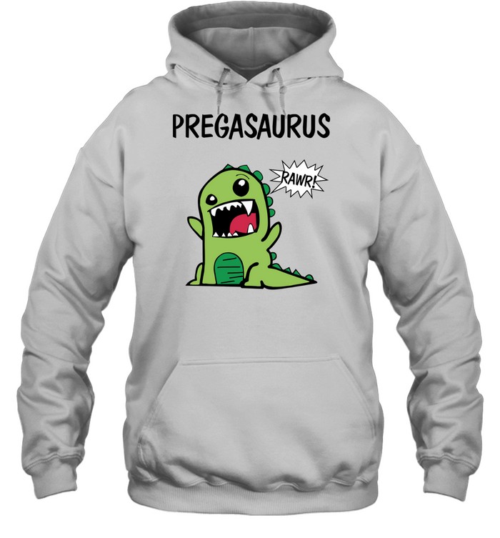 Pregasaurus Rawr Dinosaur Unisex Hoodie