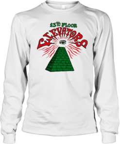 Pyramid with eye 13th Floor Elevators T- Long Sleeved T-shirt