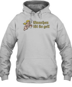 Rauchen ist so geil angel smoking  Unisex Hoodie