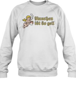 Rauchen ist so geil angel smoking  Unisex Sweatshirt