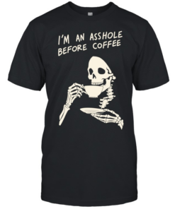 Reaper I’m an asshole before coffee  Classic Men's T-shirt